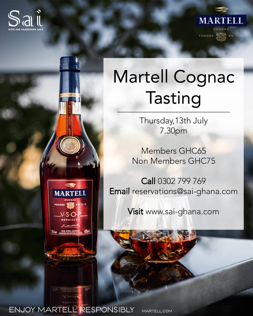 Martell means Congnac at Sai Wine tasting session this Thursday