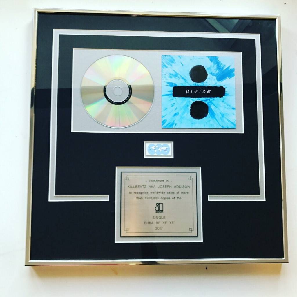 Kill Beatz awarded for Ed Sheeran's charts topping song “Bibia Be Yeye”