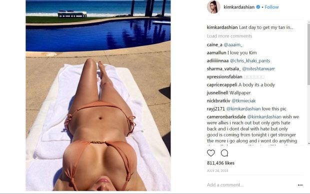 Kim Kardashian tried to fool fans with a 2014 hot bikini selfie