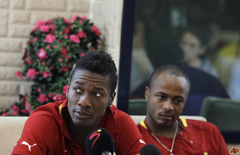 Ghana To Face Congo Without Captains Asamoah Gyan and Andre Ayew