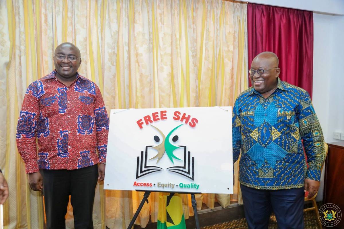 President Akufo-Addo Unveils Free SHS Logo