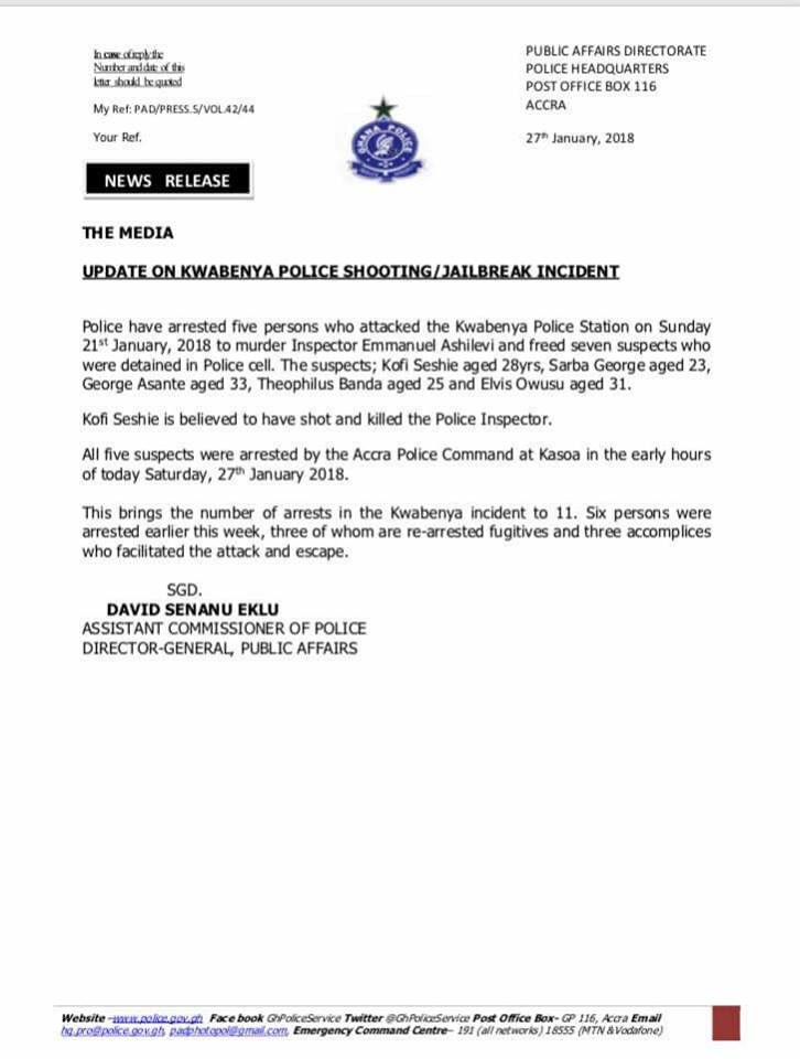 Kwabenya Police Station Attack: Mastermind behind plot identified