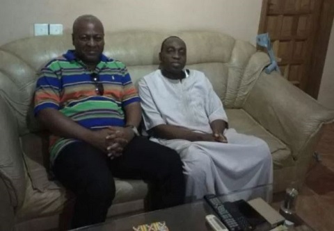 Mahama visits sick Bawumia