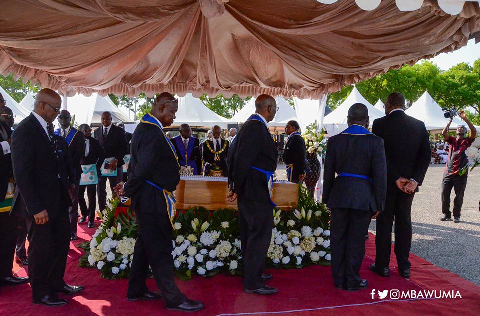 Freemasons bid K.B Asante final farewell at State House