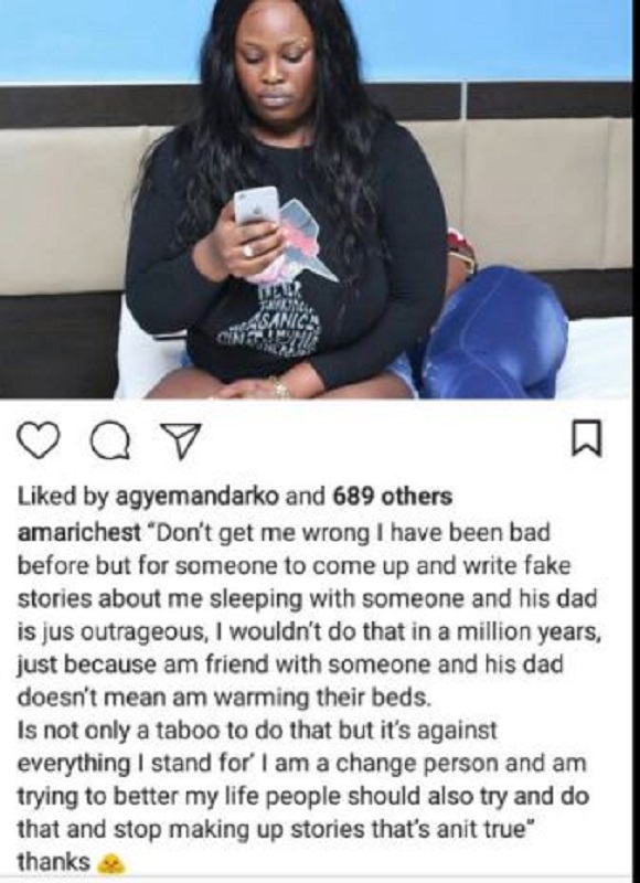 I haven't sleep with Kofi Adjorlolo and son – Slay Queen Amarichest