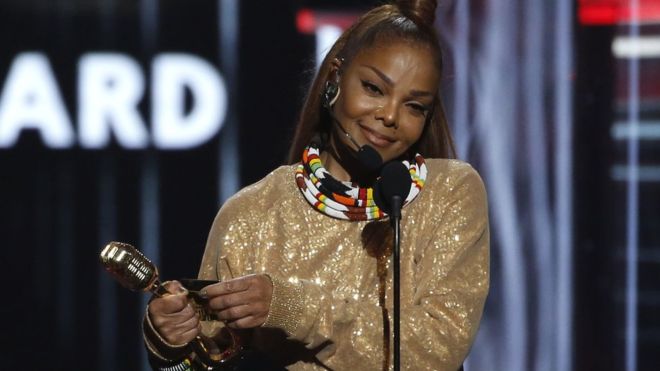 Janet Jackson rails against abuse in awards speech