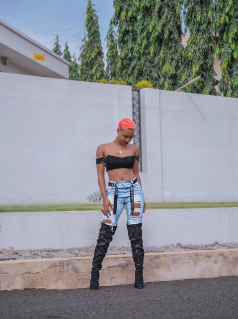 Petrah Looks Stunning In Jeans Over Thigh-high Boots