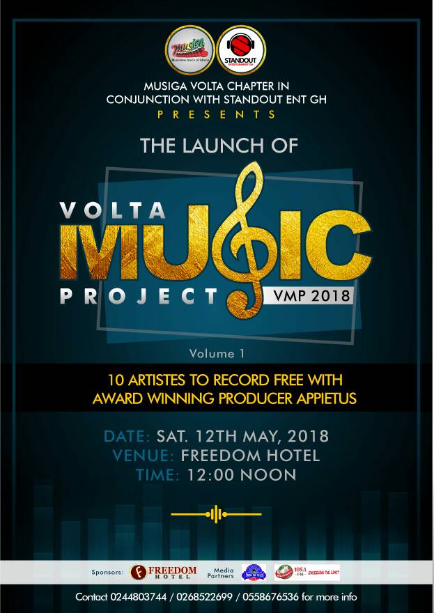 Volta Music Project Appietus To Produce 100 Songs for 10 Regions