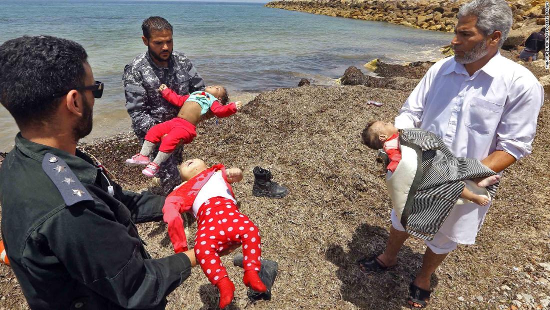 3 babies among 100 dead off Libya as Europe hails new migrant deal