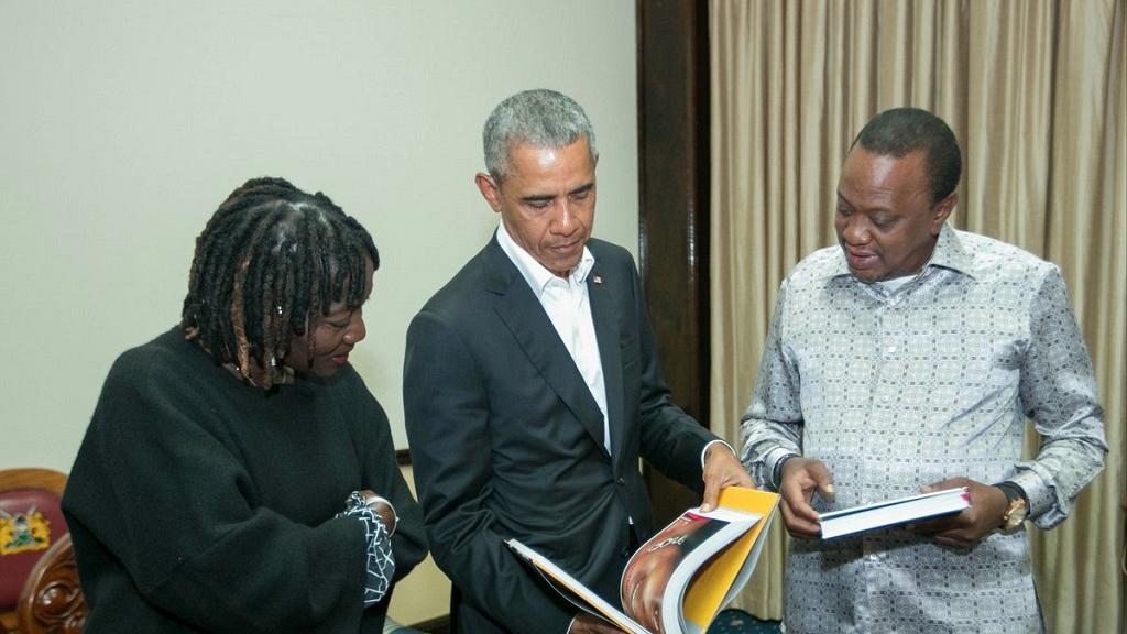 Barack Obama meets Kenyatta and Odinga in Kenya