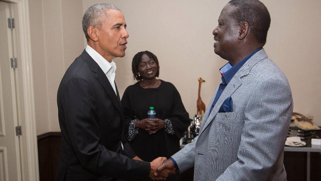 Barack Obama meets Kenyatta and Odinga in Kenya