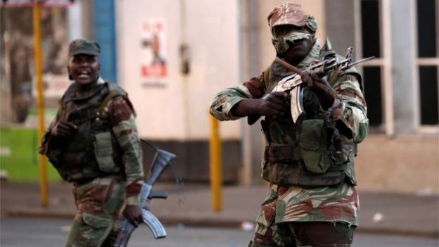 One person shot dead as army clashes with opposition supporters in Zimbabwe