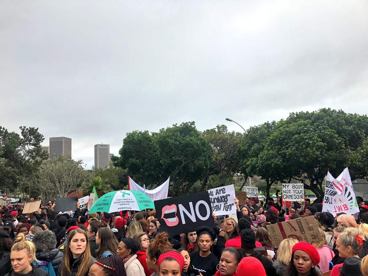 Pretoria: Thousands of South African women protest against gender based violence